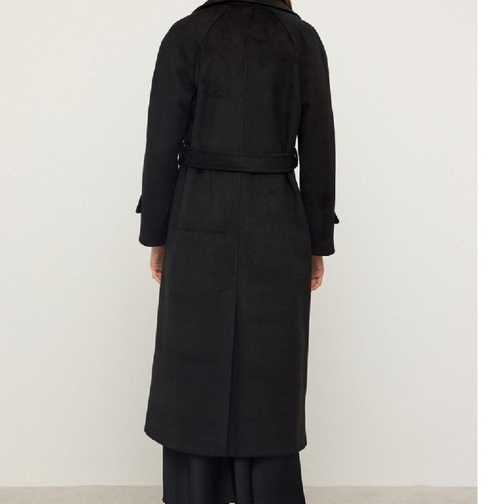 Olcay Gulsen Classic Black Trench Coat
